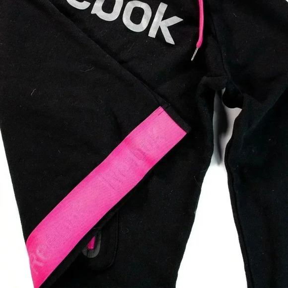 Reebok Black/Pink Pullover Hoodie S - Picture 2 of 3